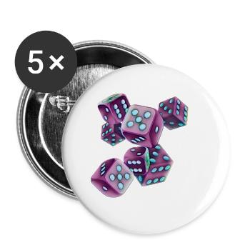 cube - Buttons large 2.2''/56 mm (5-pack) - white - Front