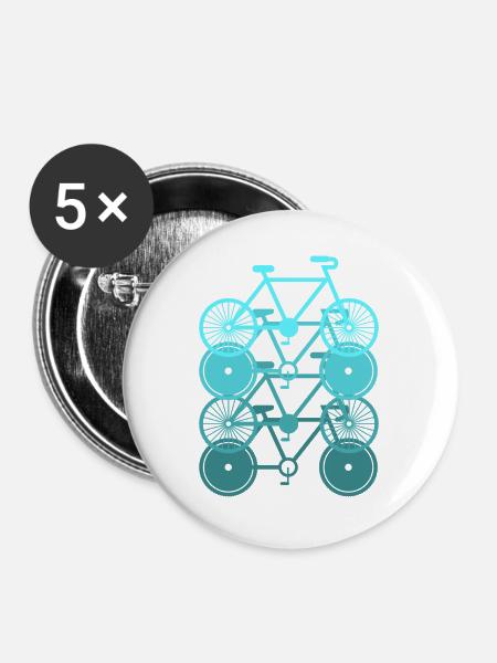 Racing bike bike racing cyclist bike France tour - Buttons large 2.2''/56 mm (5-pack) - white