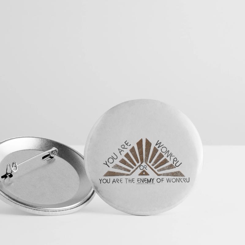 Sie gewinnen oder Sie sind der Feind von Wonkru Buttons groß 56 mm (5er Pack)