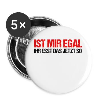 Chef TShirt Cooking Cook Culinary Art Gift - Buttons large 2.2''/56 mm (5-pack) - white - Front