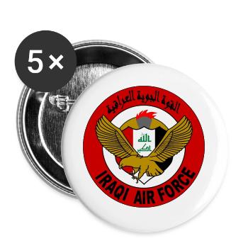 Iraq air force Iraqi air force Fliegerabzeichen - Buttons large 2.2''/56 mm (5-pack) - white - Front