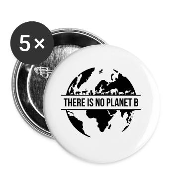 Nature Protection de l'environnement Cadeau Terre Mère - Lot de 5 grands badges (56 mm) - blanc - Devant