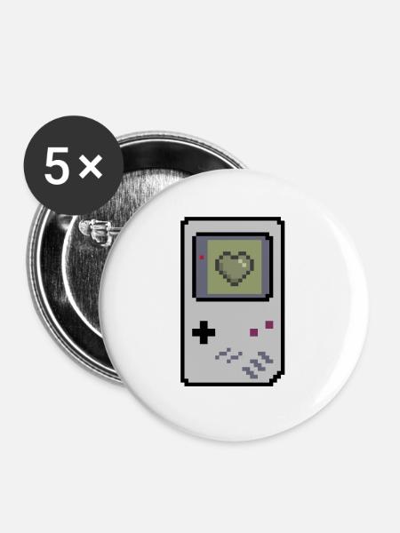 Retrokonsole - Buttons groß 56 mm (5er Pack) - Weiß