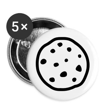 Cookie - Buttons large 2.2''/56 mm (5-pack) - white - Front