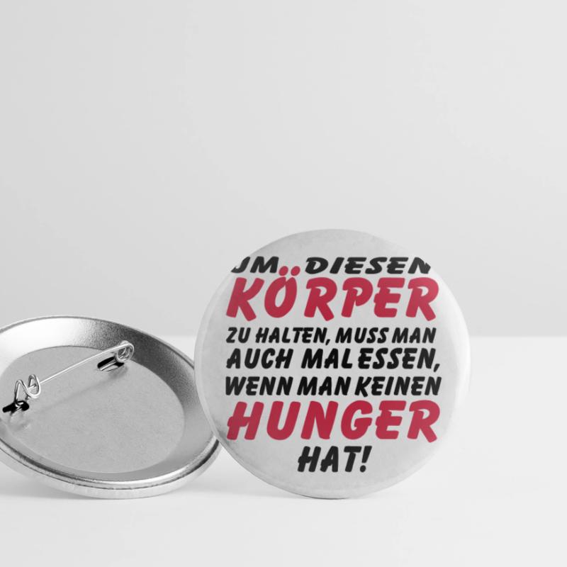 koerper_hunger_vec_2 de anl Buttons groß 56 mm (5er Pack)