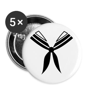 sailor - Buttons large 2.2''/56 mm (5-pack) - white - Front