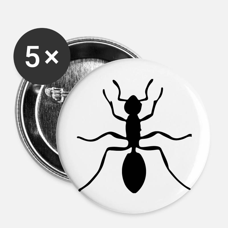 ant - Buttons large 2.2''/56 mm (5-pack) - white