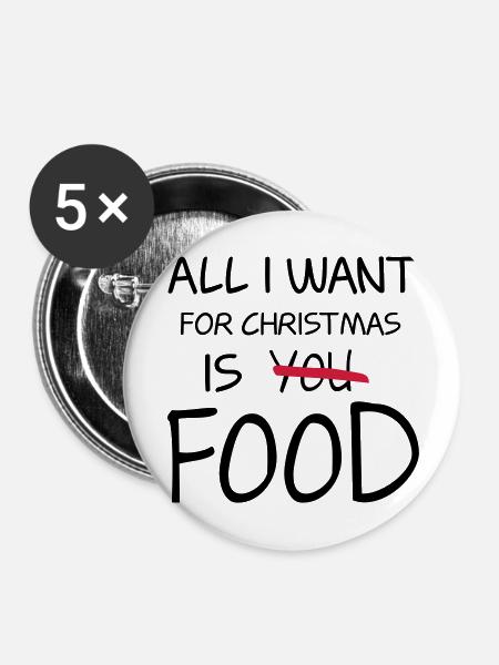 Food - Buttons large 2.2''/56 mm (5-pack) - white