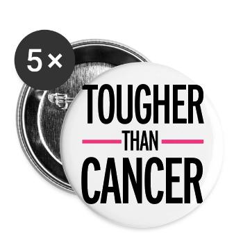 Cancer - Buttons large 2.2''/56 mm (5-pack) - white - Front