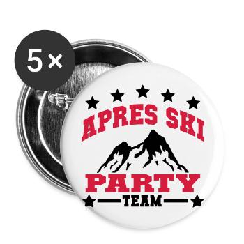 apres_ski_5_2f - Buttons groß 56 mm (5er Pack) - Weiß - Vorne