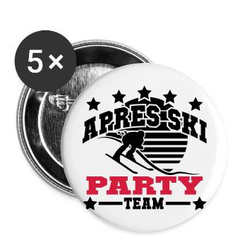 apres_ski_7_2f - Buttons groß 56 mm (5er Pack) - Weiß - Vorne