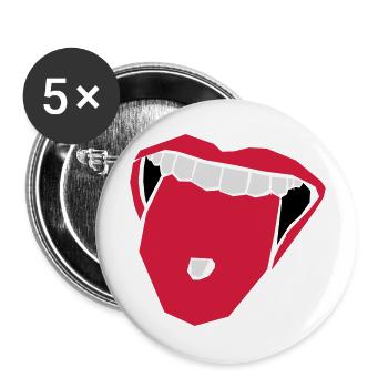 Drugs - Buttons groß 56 mm (5er Pack) - Weiß - Vorne