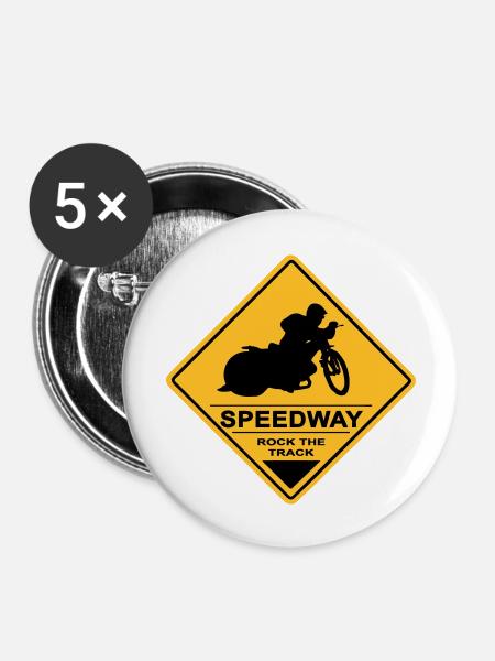 Speedway - Buttons large 2.2''/56 mm (5-pack) - white