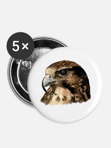 Falke - Buttons groß 56 mm (5er Pack) - Weiß