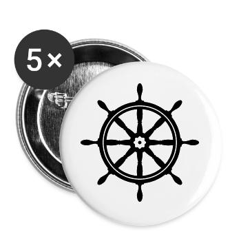boat - Buttons large 2.2''/56 mm (5-pack) - white - Front