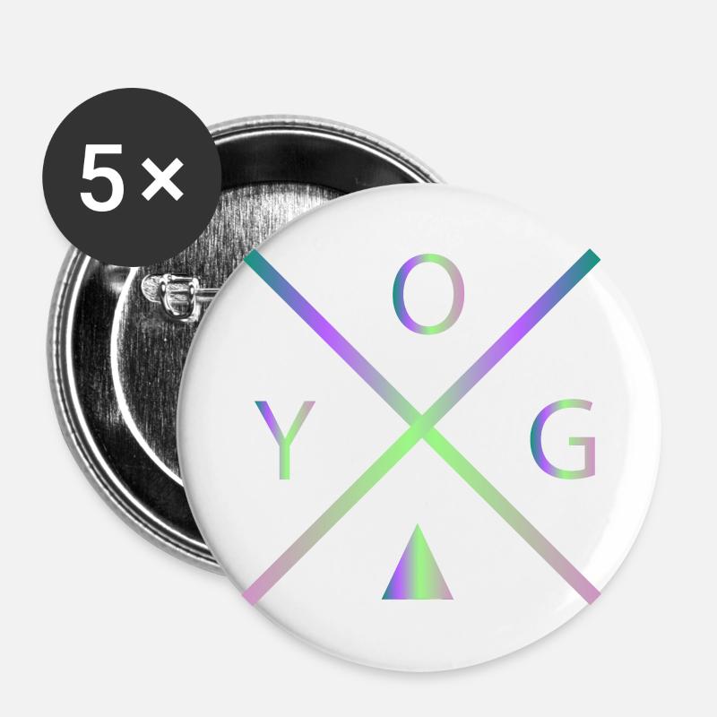yoga - Buttons large 2.2''/56 mm (5-pack) - white