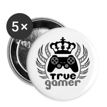 true gamer king Crown logo King controller 8 bit - Buttons large 2.2''/56 mm (5-pack) - white - Front