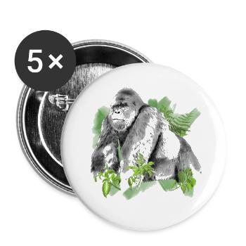 Gorilla - Buttons large 2.2''/56 mm (5-pack) - white - Front
