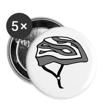 bike helmet bike helmet driver driver bike ride - Buttons large 2.2''/56 mm (5-pack) - white - Front