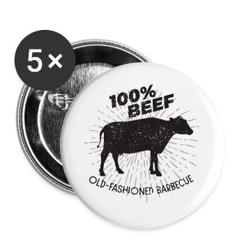 Grill meat - Buttons large 2.2''/56 mm (5-pack) - white - Front