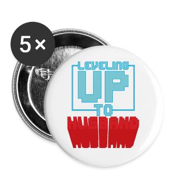 Bachelor party - Buttons large 2.2''/56 mm (5-pack) - white - Front