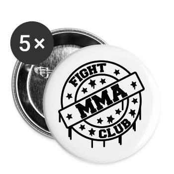 mma_fight_club_1 - Buttons groß 56 mm (5er Pack) - Weiß - Vorne