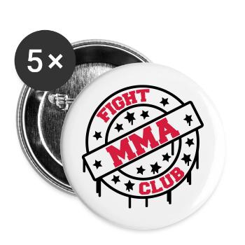 mma_fight_club_3 - Buttons groß 56 mm (5er Pack) - Weiß - Vorne