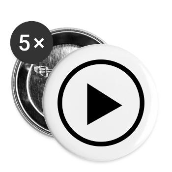 play - Buttons groß 56 mm (5er Pack) - Weiß - Vorne