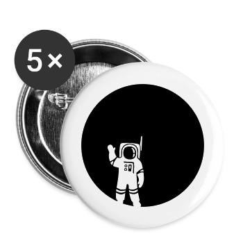 moon - Buttons groß 56 mm (5er Pack) - Weiß - Vorne