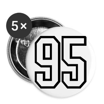 95 - Buttons groß 56 mm (5er Pack) - Weiß - Vorne