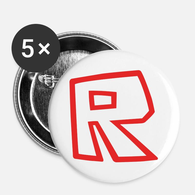 Roblox - Buttons large 2.2''/56 mm (5-pack) - white