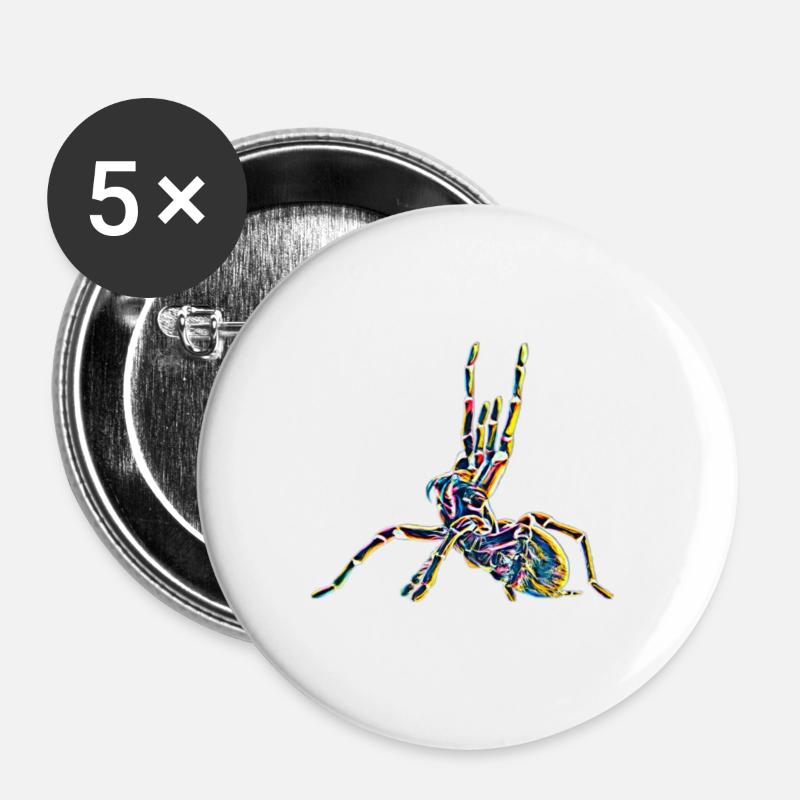 tarantula - Buttons large 2.2''/56 mm (5-pack) - white