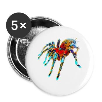 Tarantula - Buttons large 2.2''/56 mm (5-pack) - white - Front
