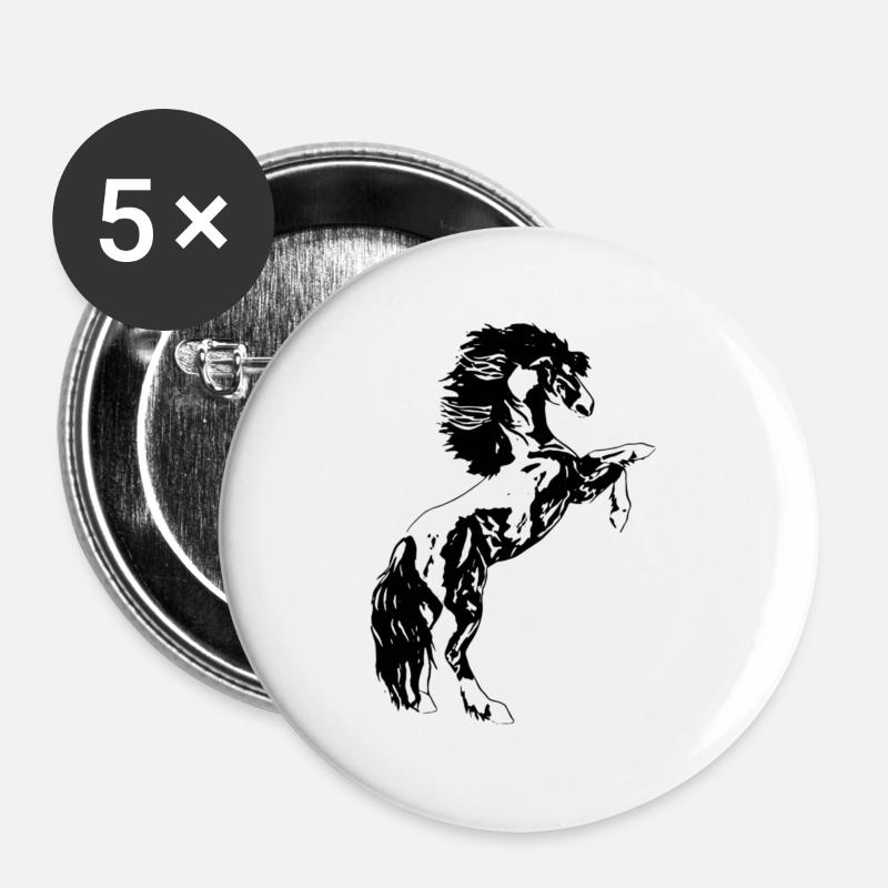 stallion - Buttons large 2.2''/56 mm (5-pack) - white