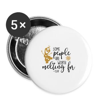 Some people are pounding for PNG - Buttons large 2.2''/56 mm (5-pack) - white - Front