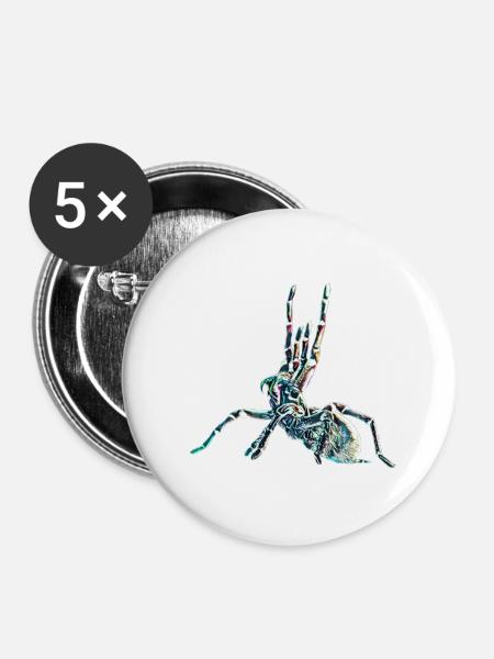 Tarantula - Buttons large 2.2''/56 mm (5-pack) - white