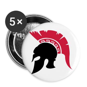 sparta_helm_02 - Buttons large 2.2''/56 mm (5-pack) - white - Front