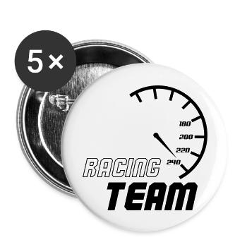 racing_team_001 - Buttons groß 56 mm (5er Pack) - Weiß - Vorne