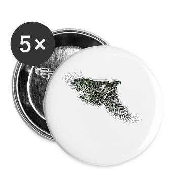 Falke - Buttons groß 56 mm (5er Pack) - Weiß - Vorne