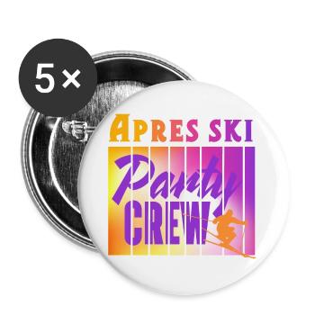 Apres ski - Buttons large 2.2''/56 mm (5-pack) - white - Front