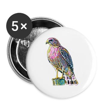 Falke - Buttons groß 56 mm (5er Pack) - Weiß - Vorne