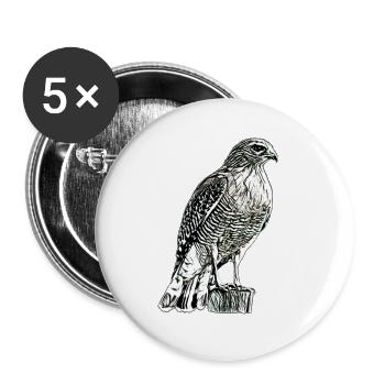 Falke - Buttons groß 56 mm (5er Pack) - Weiß - Vorne