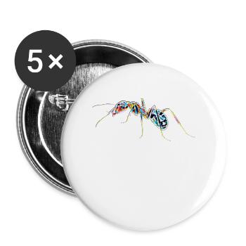ant - Buttons large 2.2''/56 mm (5-pack) - white - Front