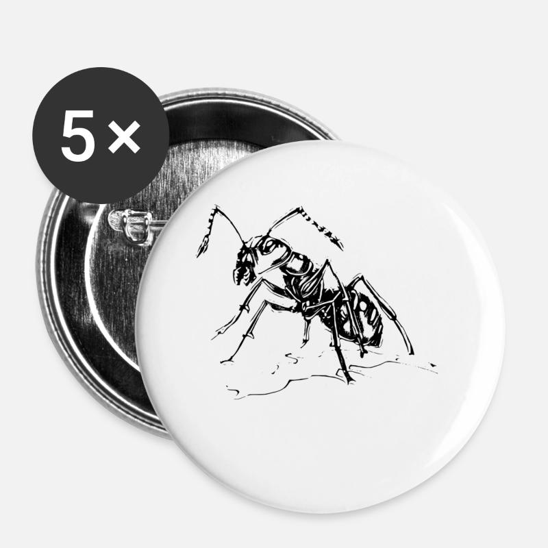 ant - Buttons large 2.2''/56 mm (5-pack) - white