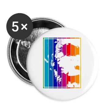 Joker Movie - Buttons groß 56 mm (5er Pack) - Weiß - Vorne