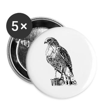Falke - Buttons groß 56 mm (5er Pack) - Weiß - Vorne