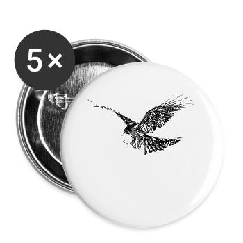 Falke - Buttons groß 56 mm (5er Pack) - Weiß - Vorne