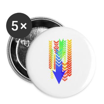 Arrows - Buttons large 2.2''/56 mm (5-pack) - white - Front