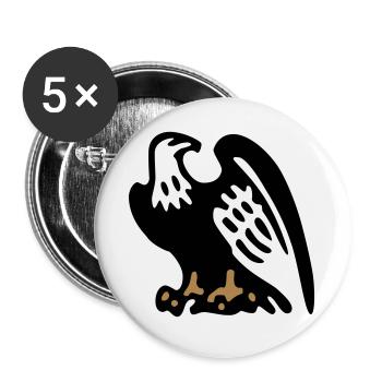 eagle aquila2 - Buttons large 2.2''/56 mm (5-pack) - white - Front
