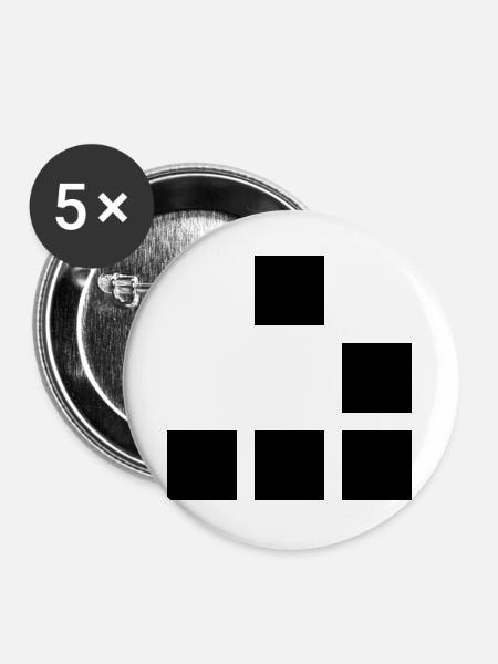 Glider - Buttons large 2.2''/56 mm (5-pack) - white